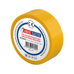 Bandă izolatoare PVC 19mmx9m galbenă | HOROZ