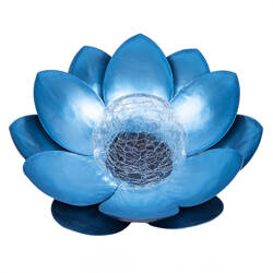 SUNARI FLS-70 LED lampă solară Lotus floare albastru 3000K 600mAh T-60010 PLASTROL