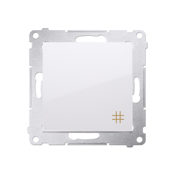 Simon 54 Premium Întrerupător cruce alb (modular) conector rapid, DW7.01/11