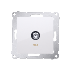 Simon 54 Premium Priză albă de antenă SAT simplă (modulară) DASF1.01/11
