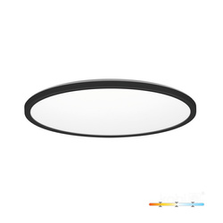 Plafon LED NIVERA CIRCLE 24W 3CCT 3000/4000/6000K IP54 negru rotund Kobi Premium