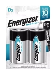 Baterie alcalină D MAX PLUS Energizer LR20 1.5V (blister de 2 bucăți)