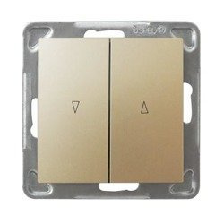 Comutator obturator auriu metalizat Ospel Impresja lP-7Y/m/28