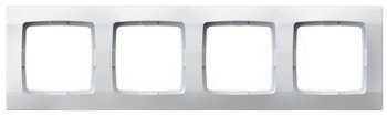Ramă cvadruplă albă Ospel Karo R-4S/00
