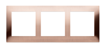 Simon 54 Premium Cupru Ramă 3 căi universală IP20/IP44, DR3/36