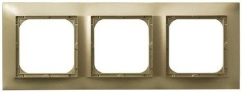Ramă triplă auriu metalic Ospel Impresja R-3Y/28