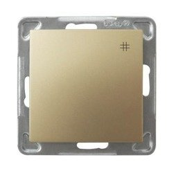 Întrerupător încrucișat auriu metalizat Ospel Impresja lP-4Y/m/28