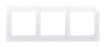 Simon 54 Premium Ramă albă 3 căi universală IP20/IP44, DR3/11