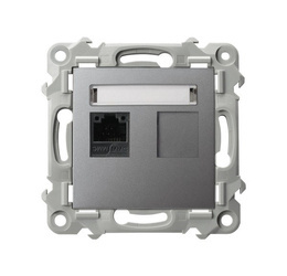 Priză unică pentru computer, cat. 5e MMC SZAFIR Gri Ospel