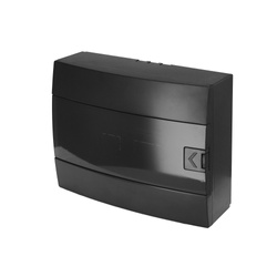 Tablou de distribuție cu 12 module montat la suprafață fum negru HOROZ