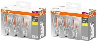 Set 6x FILAMENT E27 6.5W 2700K 806lm bec Osram FILAMENT E27 6.5W 2700K 806lm