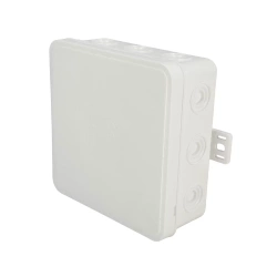 Cutie de conexiune aplicată flexibilă 100x100x41mm IP54 12 intrări capac cu clips alb V7 EDO777917 EDO Technic