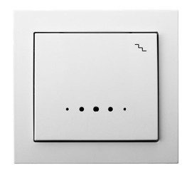 Comutator scară cu iluminare portocalie și albă Ospel Kier lP-3WS/00