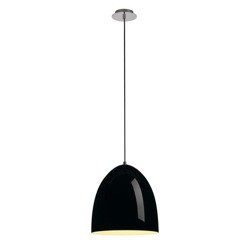 Lampă suspendată PARA CONE 30 E27, rotundă, neagră SLV 133010