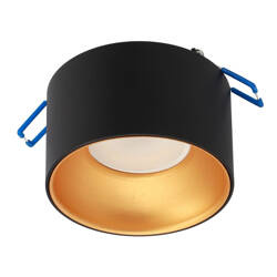 ZAMA Black Gold S IP20 plafonieră ascunsă IP20, negru rotund, centru auriu EDO777452 Edo Solutions