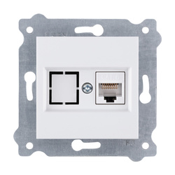 Priză pentru calculator Cat.6 Alb 253/01E EXEN