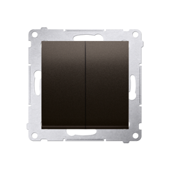 Simon 54 Premium Întrerupător pentru lustre (modular) maro mat conector rapid, DW5.01/46