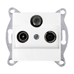 Priză finală RTV-SAT cu filtru Alb 279/01E EXEN