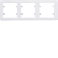 Ramă 3 aparate, orizontal-alb WL5230 HAGER