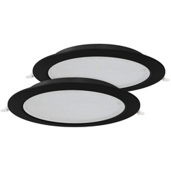 Corp LED încorporat AURA PRIZMA pachet dublu 2x18W negru 4200K | 425.011.018 | HOROZ
