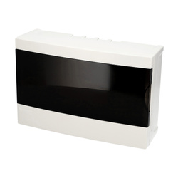 Tablou de distribuție suprapus 12-module alb fumuriu EDO777844 EDO Technic