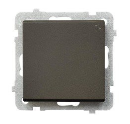 Întrerupător de scări  ciocolată metalică Ospel Sonata lP-3R/m/40