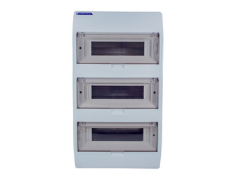 TABLOU DE DISTRIBUȚIE MODULARĂ S36 IP40 CU MONTAJ ÎNCASTRAT CU CAPAC FUMIGEN N+PE