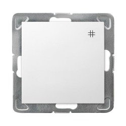 Întrerupător încrucişat alb Ospel Impresja lP-4Y/m/00