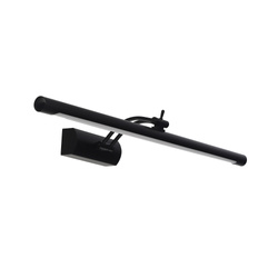 Aplică de baie cu întrerupător deasupra oglinzii ANKA-12 LED 12W 850lm 4200K IP45 negru | HOROZ