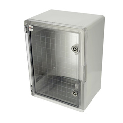 Carcasă electrică ABS 300x400x210 cu placă de montaj zincată (cu uși transparente) | 800.701.006 | HOROZ