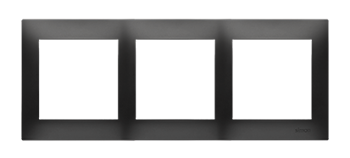 Simon 54 Premium czarny Ramka 3-krotna uniwersalna IP20/IP44, DR3/49