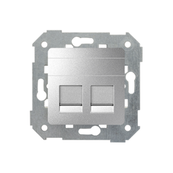 Capac 2x priză rețea RJ45 plat cu jaluzele din aluminiu Simon 82