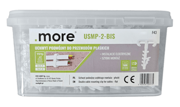 USMP-2-BIS găleată cu suport dublu pentru cabluri (500 buc.) M20377 Eco Light