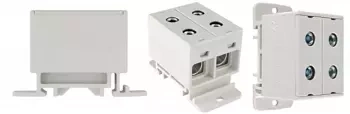 Conector pentru șină de divizare 1-TRACK 4-HOLE 35MM2 ZGX 2x35 GRY cu 4 ochiuri 35MM2