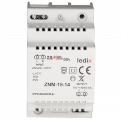 Alimentator modular cu LED-uri 14V DC 15W ZNM-15-14 Ledix Zamel