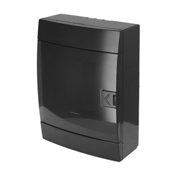 Tablou de distribuție de suprafață cu 16 module fum negru HOROZ