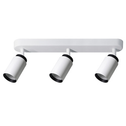 Spot triplu de plafon MALGA 3 DUO bară IP20 3xGU10 220–240V alb-negru EDO777866 EDO Solutions