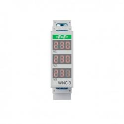 Voltmetru; digital,pentru montare; 80÷500V; pentru şină DIN; WNC-3 F&F