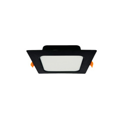 Corp de iluminat încastrat LED ALEXIS-SQ 9W 780lm IP20 CCT pătrat negru | HOROZ