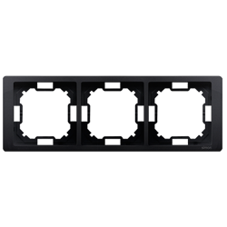 Ramka 3-krotna Neos uniwersalna poziom i pion grafit matowy Simon Basic BMRC3/28