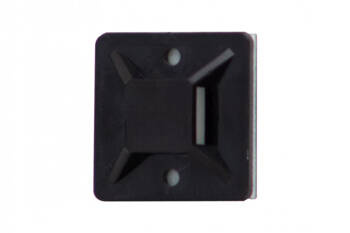 Element de fixare pentru legături de cablu 25x25 mm negru op.50 buc. F-electro