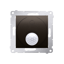 Simon 54 Premium Întrerupător maro mat cu senzor de mișcare și protecție împotriva accesului neautorizat 20-500 W, DCR11T.01/46