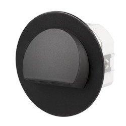 LED Rubi încastrat 230V AC, culoare neagră, alb neutru 09-221-67 Ledix Zamel