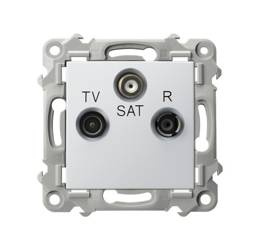 Priză RJV-SAT SZAFIR Alb Ospel