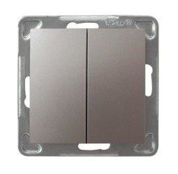 Comutator sfeșnic două părți titaniu Ospel Impresja lP-2Y/m/23