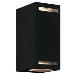 Lampă de fațadă pătrată de grădină cu două căi, Forest 2xGU10 D Struhm