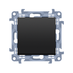 Intrerupător unipolar (modul) 10AX 250V negru mat Simon 10