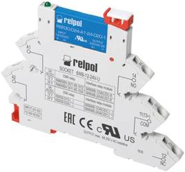 Profil îngust 1Z 24V 6A 250V AC 30V DC releu de interfață 863781 Relpol