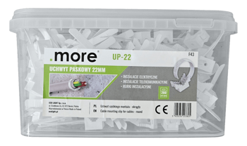 Găleată de suporturi pentru cabluri cu bandă UP-22 (200 buc.) M20380 Eco Light