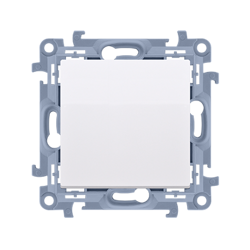 Buton fără pictogramă (modul) 10AX 250V alb Simon 10
